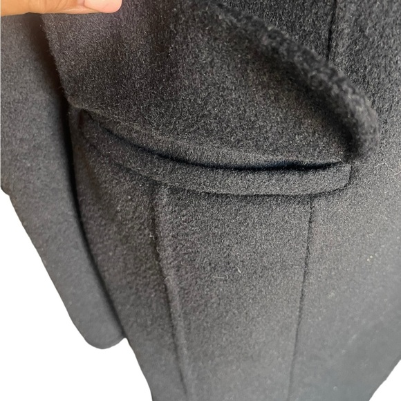 ST.JOHN
SEWN BY HAND wool black large coat size 10 - Picture 7 of 16